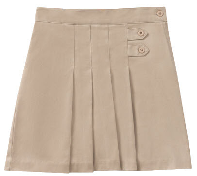 Juniors Khaki Pleated Tab Scooter
