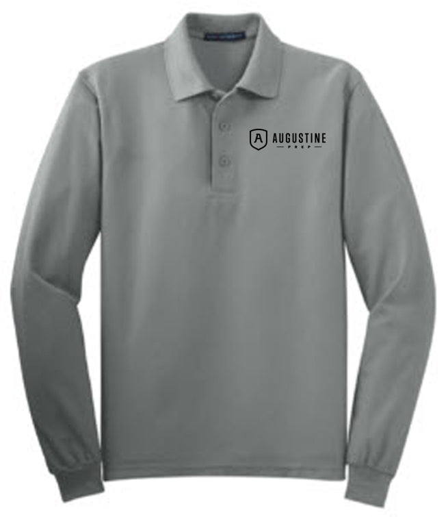 Long Sleeve Cool Grey Polo (9th-12th)