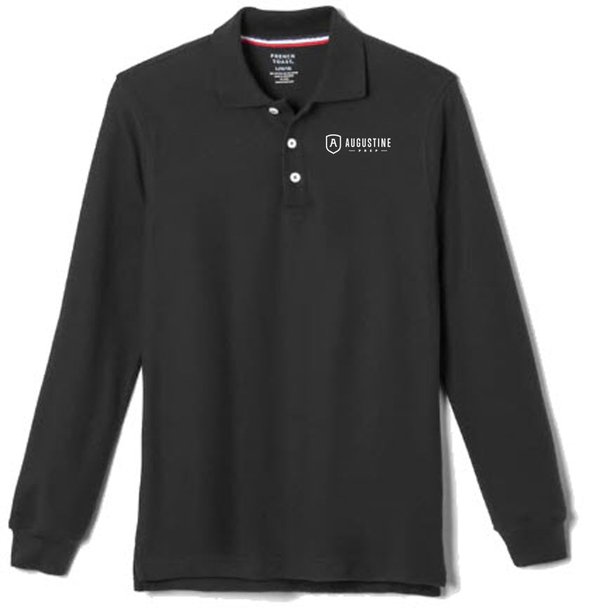 Black Long Sleeve Polo (6th-8th)