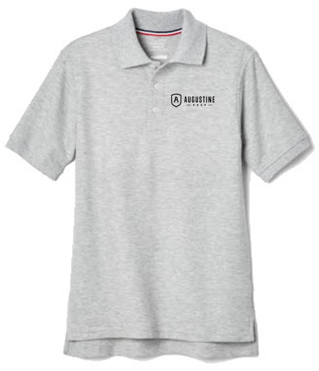 Short Sleeve Heather Grey Polo (4K-5th) **Required**