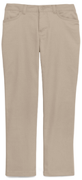 Juniors Female STRAIGHT Khaki Pant