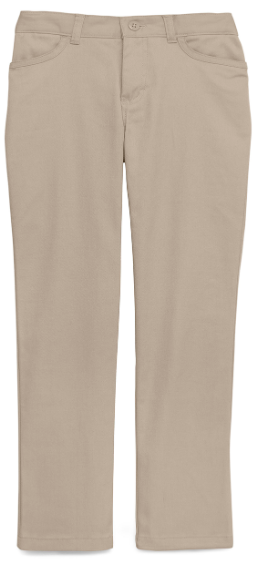 Juniors Female STRAIGHT Khaki Pant
